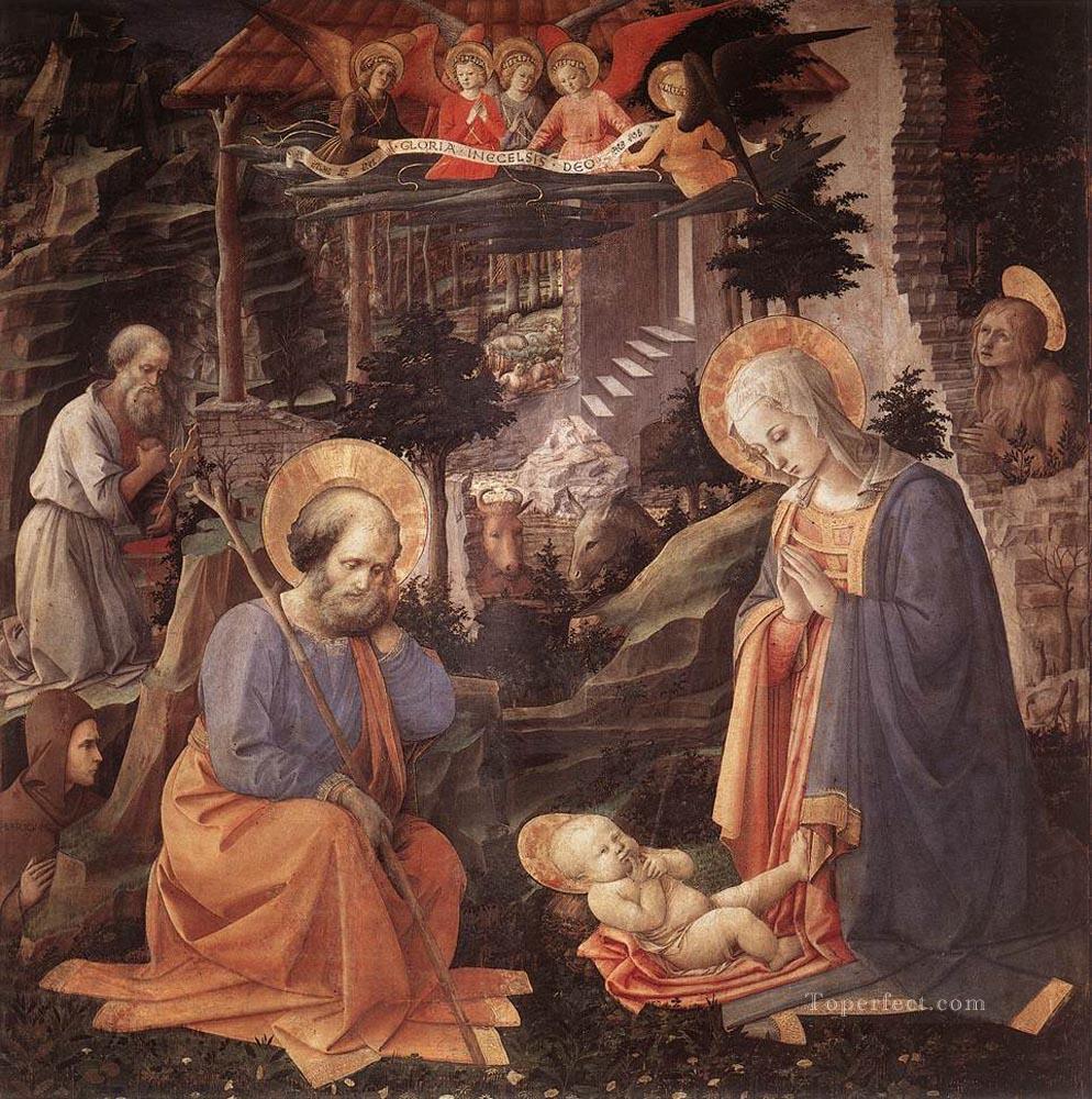 Adoration Of The Child Renaissance Filippo Lippi Oil Paintings